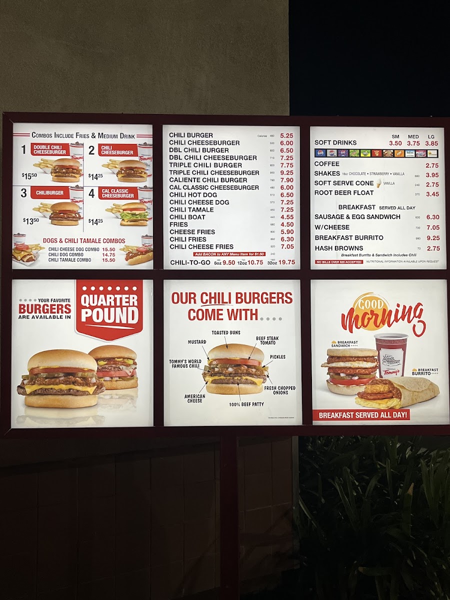 Original Tommy's Menu-1